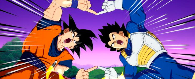 Immagine tratta da Dragonball, dove  Goku e Vegeta attuano la fusione che li porterà a trasformarsi in Gogeta.