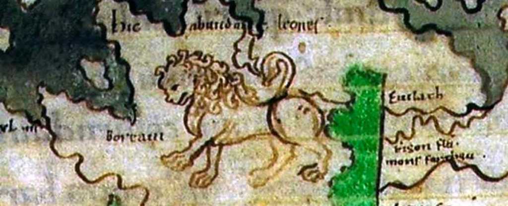 Foto di copertina con una vecchia mappa medioevale che rappresenta le zone inesplorate.