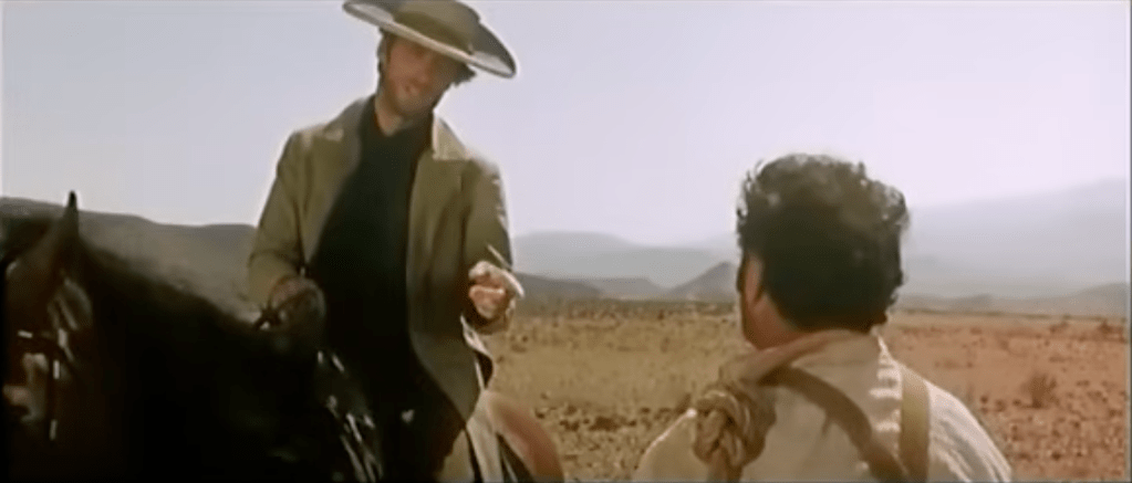 Fotogramma del film "Il Buono, il Brutto e il Cattivo"